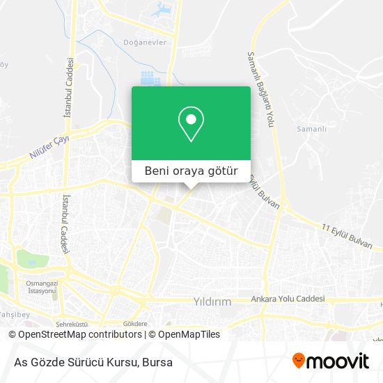 As Gözde Sürücü Kursu harita