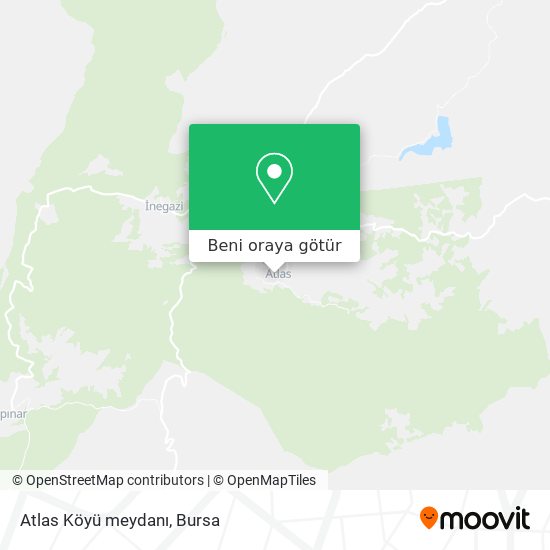 Atlas Köyü meydanı harita