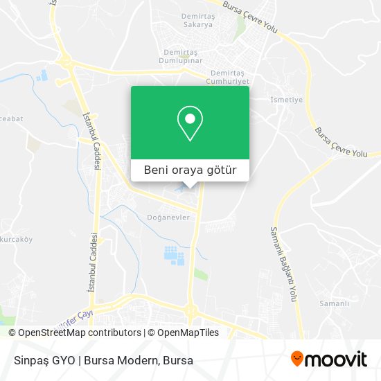 Sinpaş GYO | Bursa Modern harita