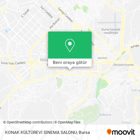 KONAK KÜLTÜREVİ SİNEMA SALONU harita
