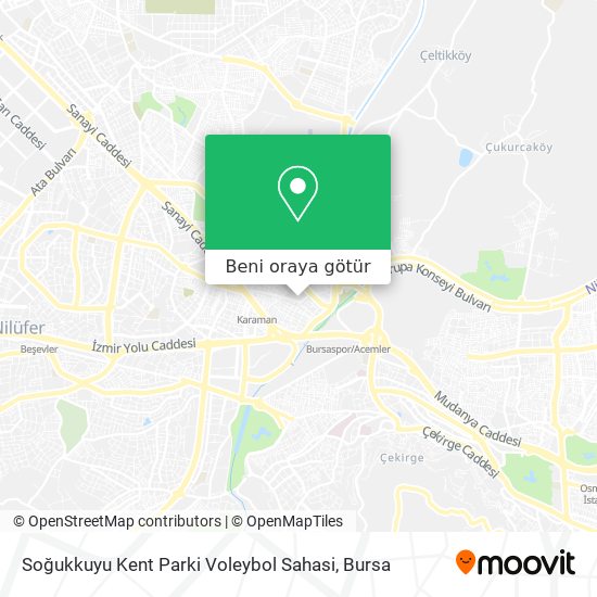 Soğukkuyu Kent Parki Voleybol Sahasi harita