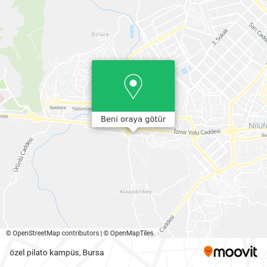 özel pilato kampüs harita