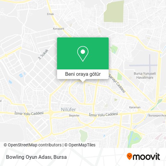 Bowling Oyun Adası harita