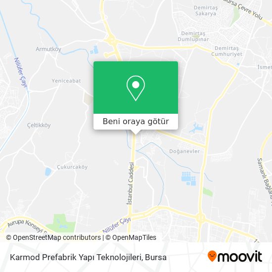 Karmod Prefabrik Yapı Teknolojileri harita