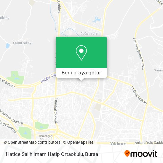 Hatice Salih Imam Hatip Ortaokulu harita