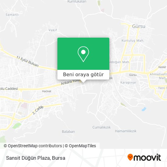 Sansit Düğün Plaza harita
