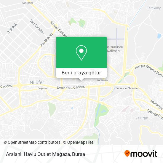 Arslanlı Havlu Outlet Mağaza harita