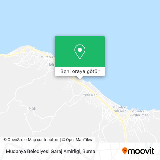 Mudanya Belediyesi Garaj Amirliği harita