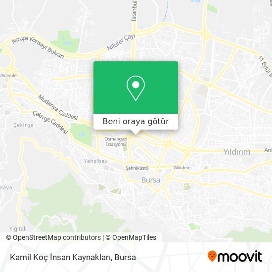 Kamil Koç İnsan Kaynakları harita