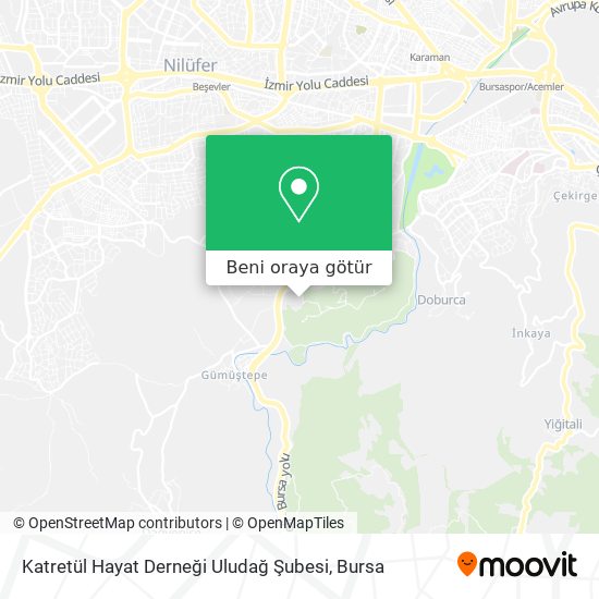 Katretül Hayat Derneği Uludağ Şubesi harita