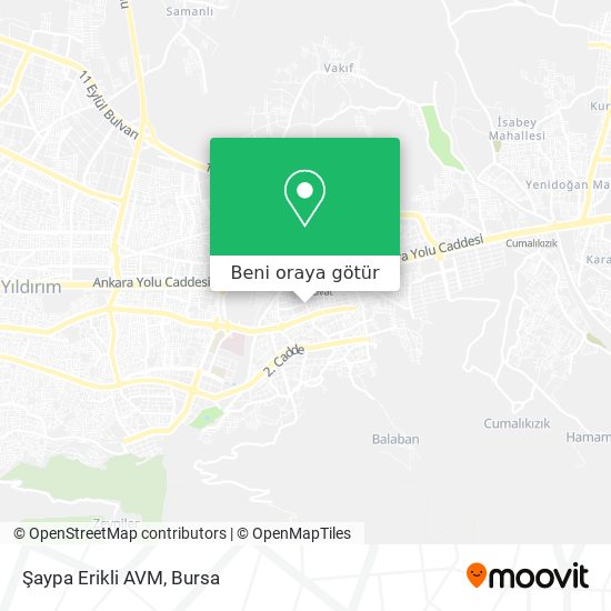Şaypa Erikli AVM harita