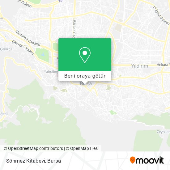Sönmez Kitabevi harita