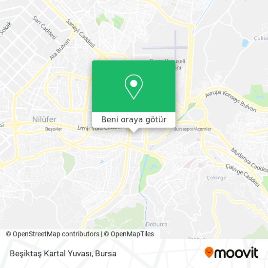 Beşiktaş Kartal Yuvası harita