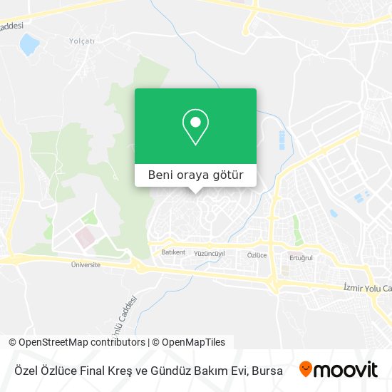 Özel Özlüce Final Kreş ve Gündüz Bakım Evi harita