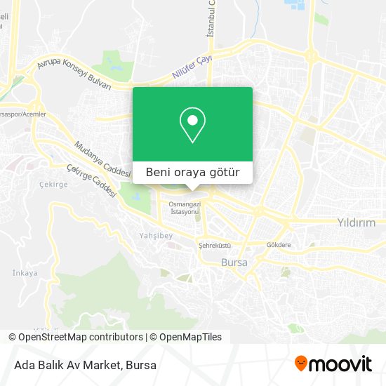 Ada Balık Av Market harita