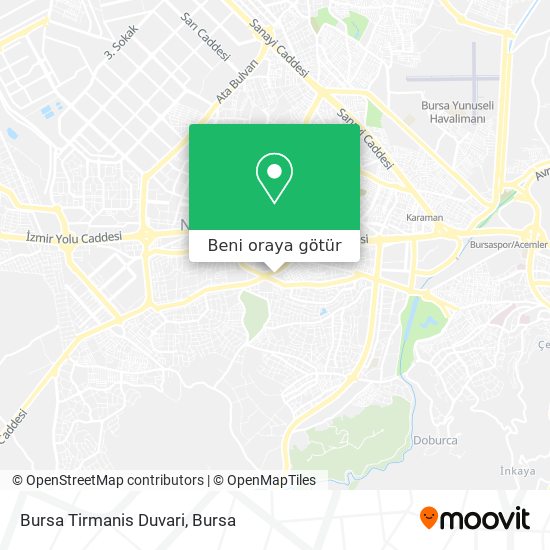 Bursa Tirmanis Duvari harita