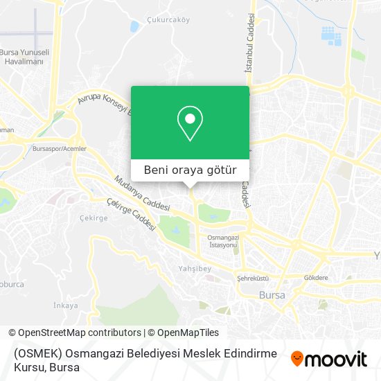 (OSMEK) Osmangazi Belediyesi Meslek Edindirme Kursu harita