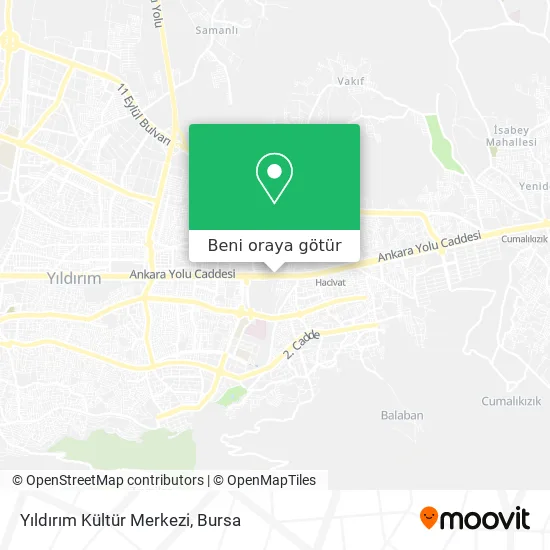 Yıldırım Kültür Merkezi harita