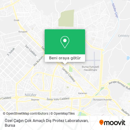 Özel Çağın Çok Amaçlı Diş Protez Laboratuvarı harita