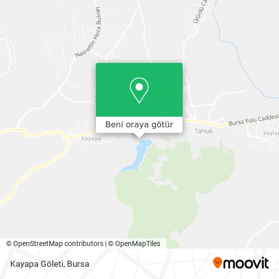 Kayapa Göleti harita