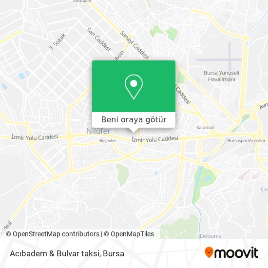 Acıbadem & Bulvar taksi harita