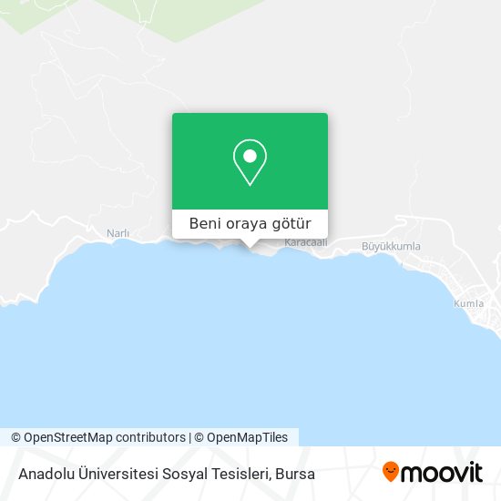 Anadolu Üniversitesi Sosyal Tesisleri harita