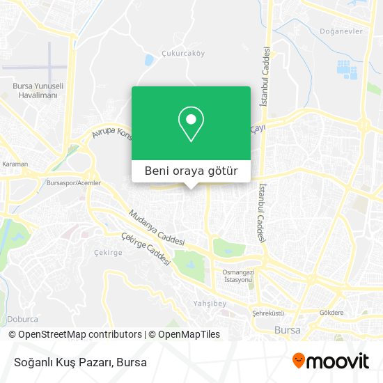Soğanlı Kuş Pazarı harita