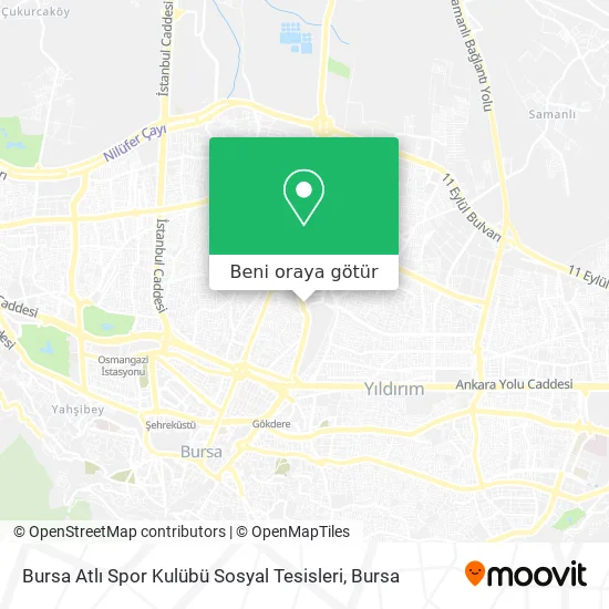 Bursa Atlı Spor Kulübü Sosyal Tesisleri harita