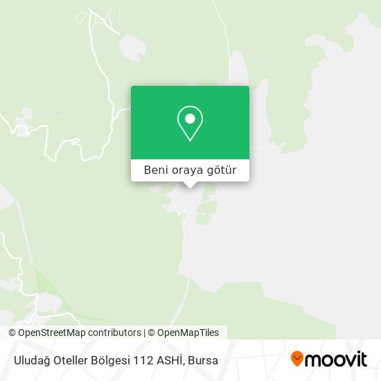 Uludağ Oteller Bölgesi 112 ASHİ harita