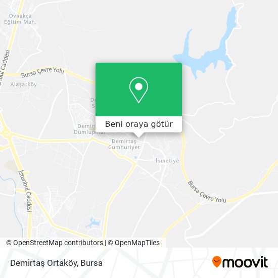 Demirtaş Ortaköy harita