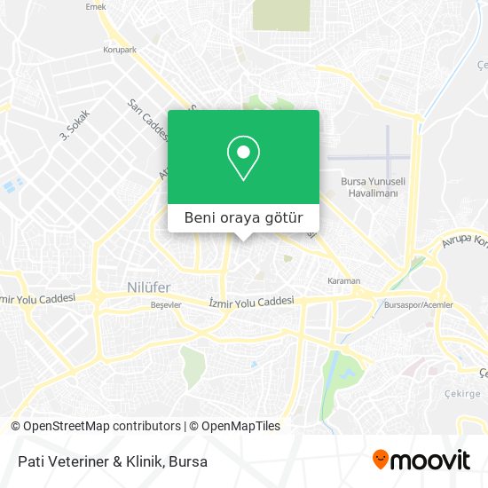 Pati Veteriner & Klinik harita