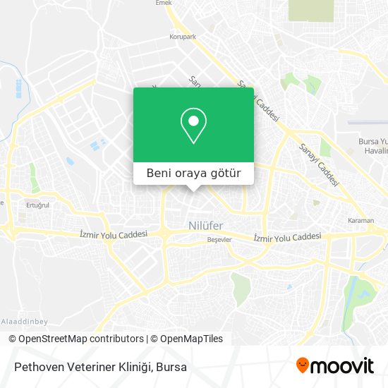 Pethoven Veteriner  Kliniği harita