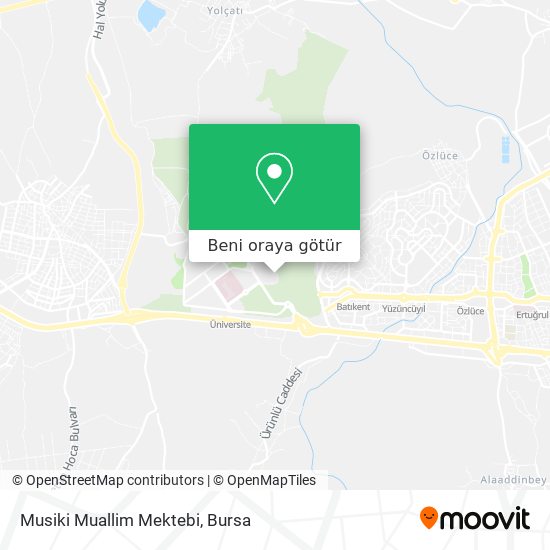 Musiki Muallim Mektebi harita