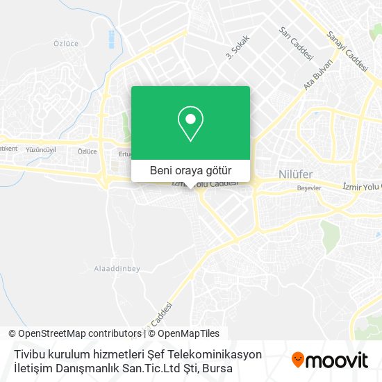 Tivibu kurulum hizmetleri Şef Telekominikasyon İletişim Danışmanlık San.Tic.Ltd Şti harita
