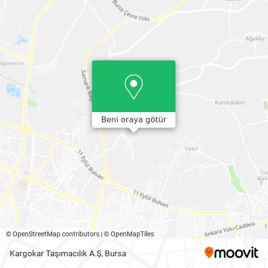 Kargokar Taşımacılık A.Ş harita