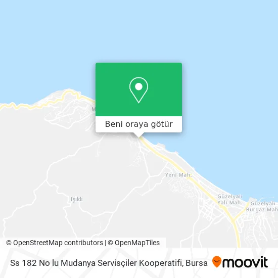 Ss 182 No lu Mudanya Servisçiler Kooperatifi harita