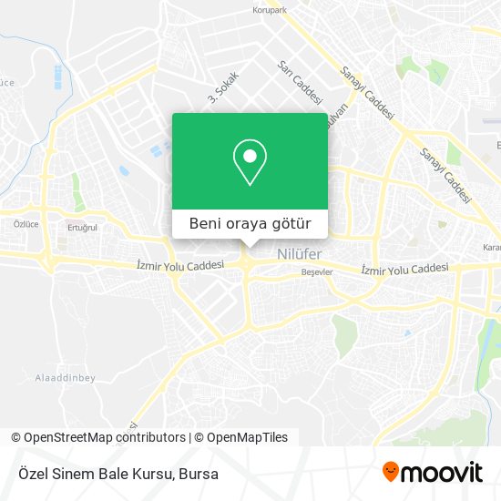 Özel Sinem Bale Kursu harita