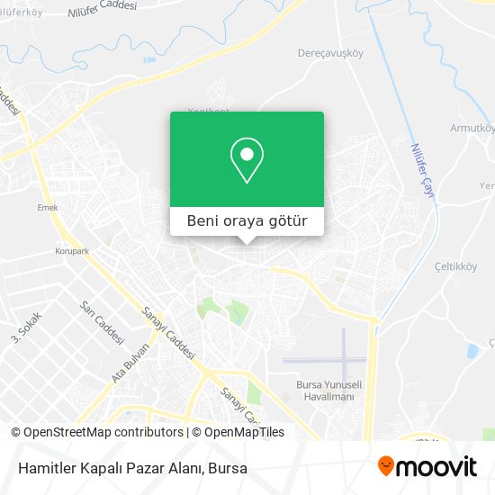 Hamitler Kapalı Pazar Alanı harita