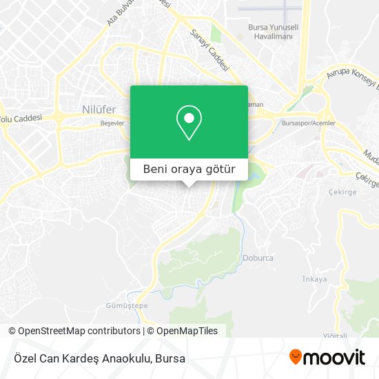 Özel Can Kardeş Anaokulu harita