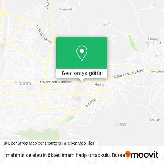 mahmut celalettin ökten imam hatip ortaokulu harita