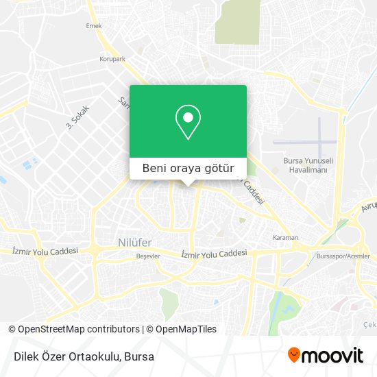 Dilek Özer Ortaokulu harita