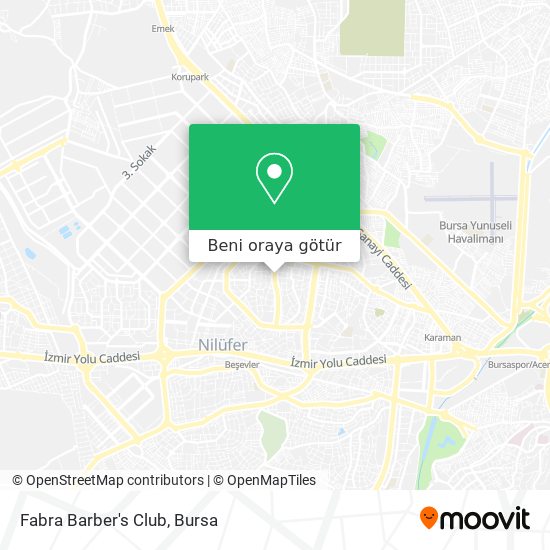 Fabra Barber's Club harita