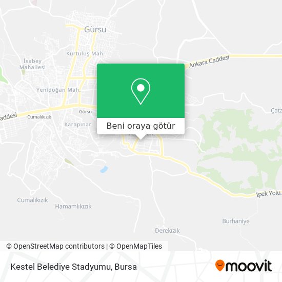 Kestel Belediye Stadyumu harita