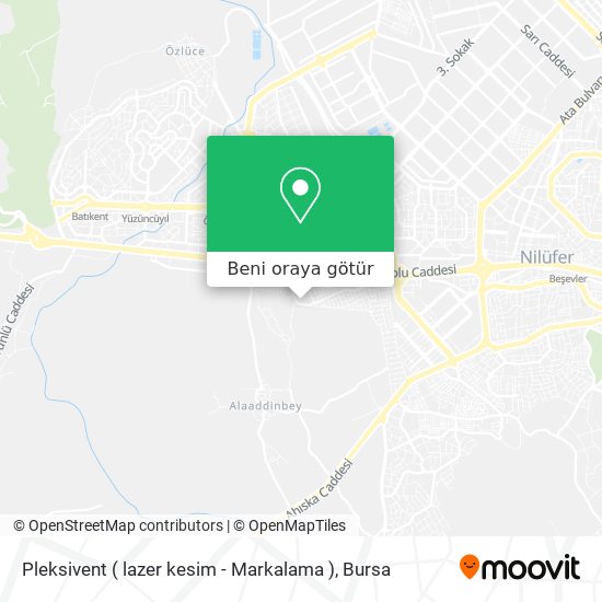 Pleksivent ( lazer kesim - Markalama ) harita