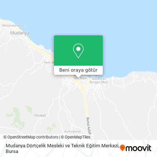 Mudanya Dörtçelik Mesleki ve Teknik Eğitim Merkezi harita