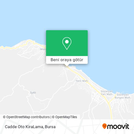Cadde Oto KiraLama harita