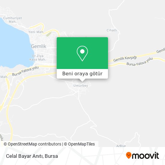 Celal Bayar Anıtı harita