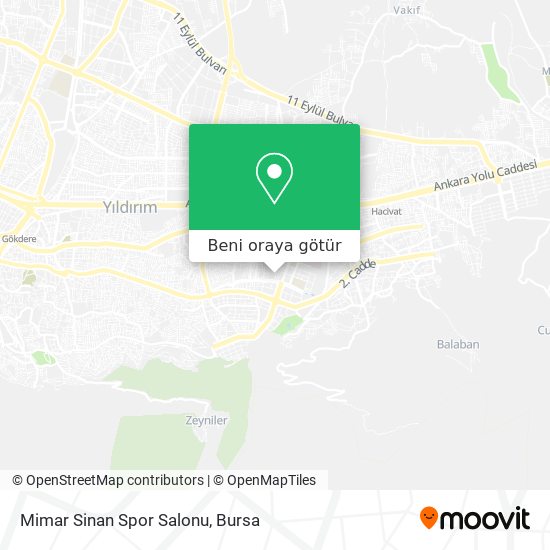 Mimar Sinan Spor Salonu harita