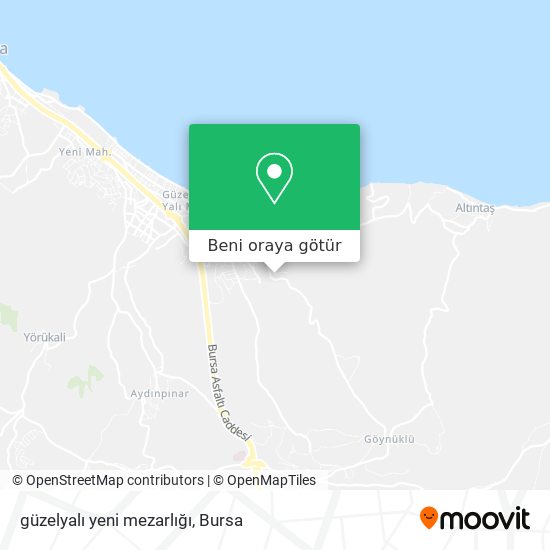 güzelyalı yeni mezarlığı harita