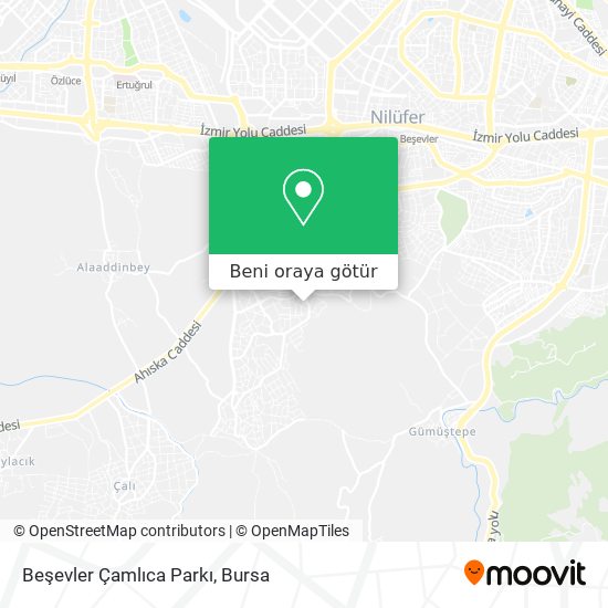 Beşevler Çamlıca Parkı harita